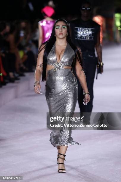 maria lourdes ciccone versace|Lourdes Maria Ciccone Leon walks the runway at the Versace .